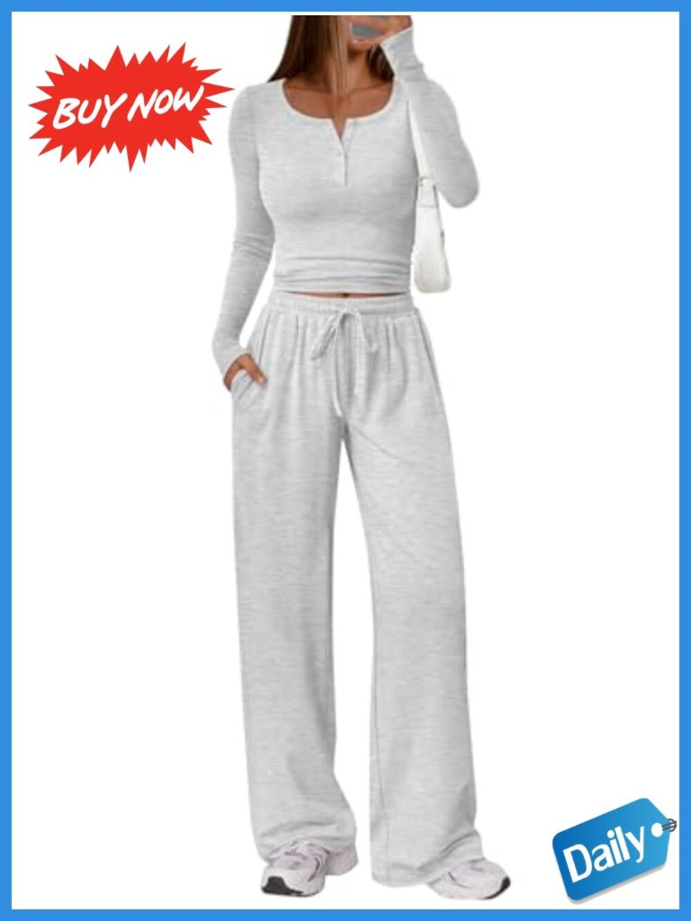 2 Piece Lounge Set Rayon Spandex Crop Top Wide Leg Pants Matching Set